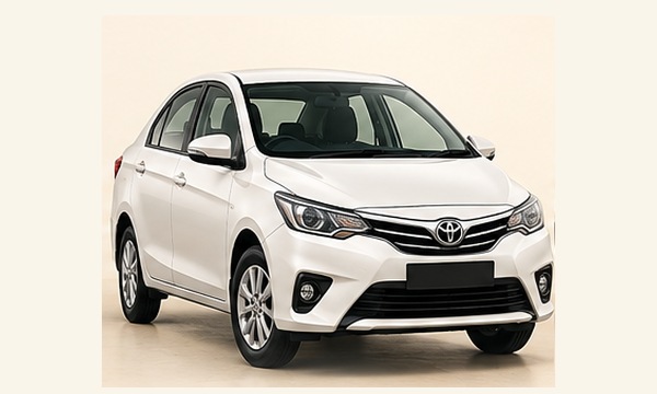 Sedan taxi similar to Etios or Dzire